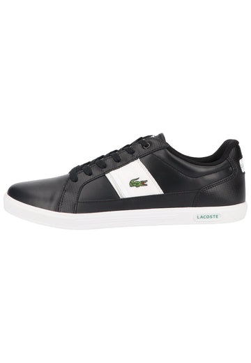 Lacoste Sneaker Leder/Synthetik Schwarz/Weiß - surf4shoes