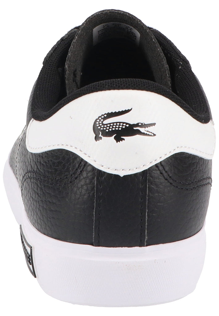 Lacoste Sneaker Leder Schwarz/Weiß - surf4shoes