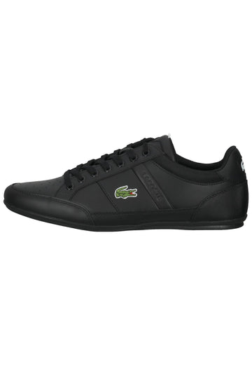 Lacoste Sneaker Lederimitat Schwarz/Weiß - surf4shoes