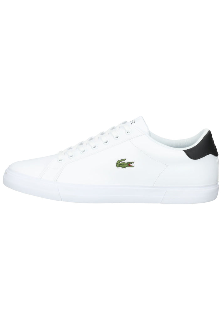 Lacoste Sneaker Leder Weiß/Schwarz - surf4shoes