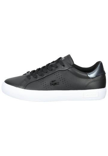 Lacoste Sneaker Leder Schwarz/Weiß - surf4shoes