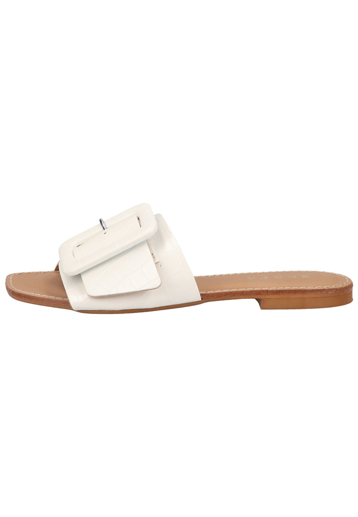 Scapa Pantoletten Lederimitat Weiß - surf4shoes