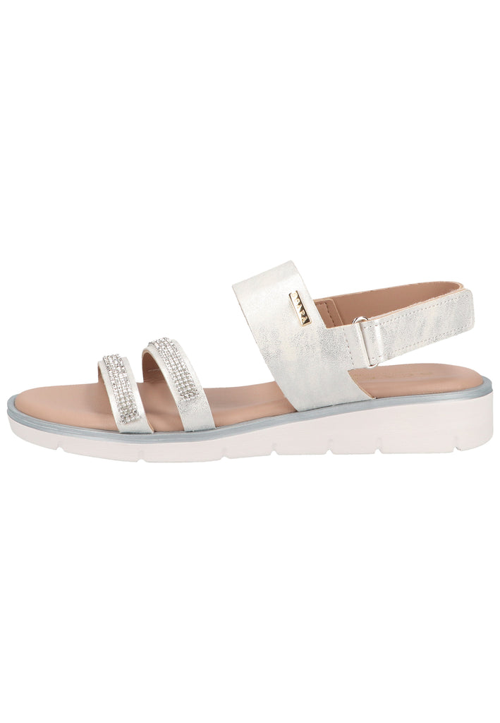 Scapa Sandalen Lederimitat Silber - surf4shoes