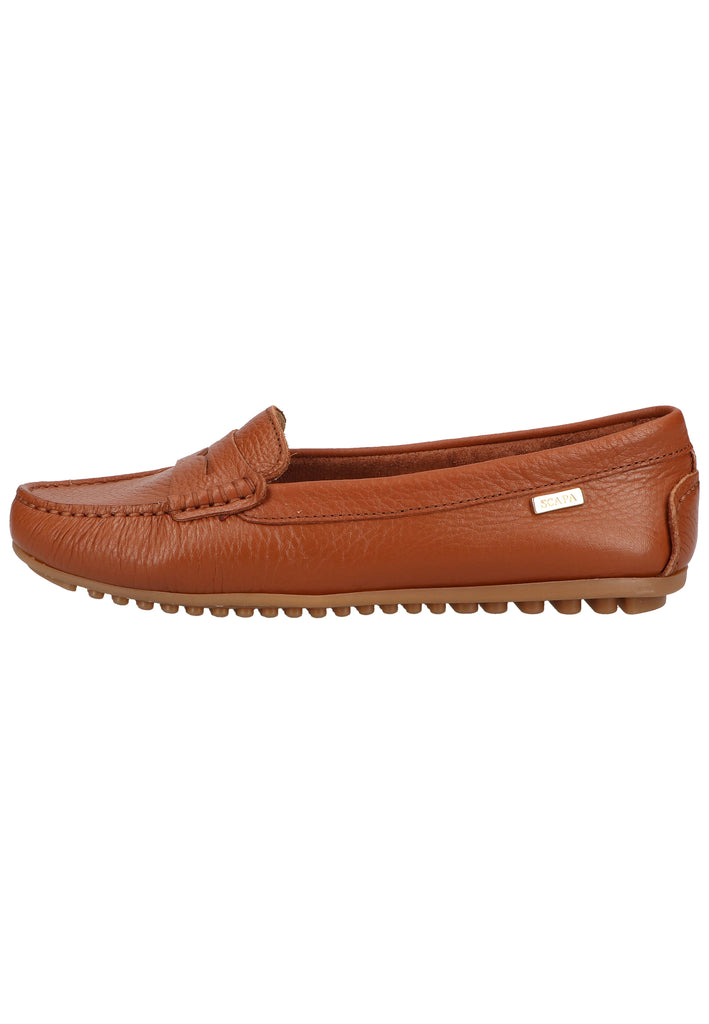 Scapa Mokassin Leder Cognac - surf4shoes
