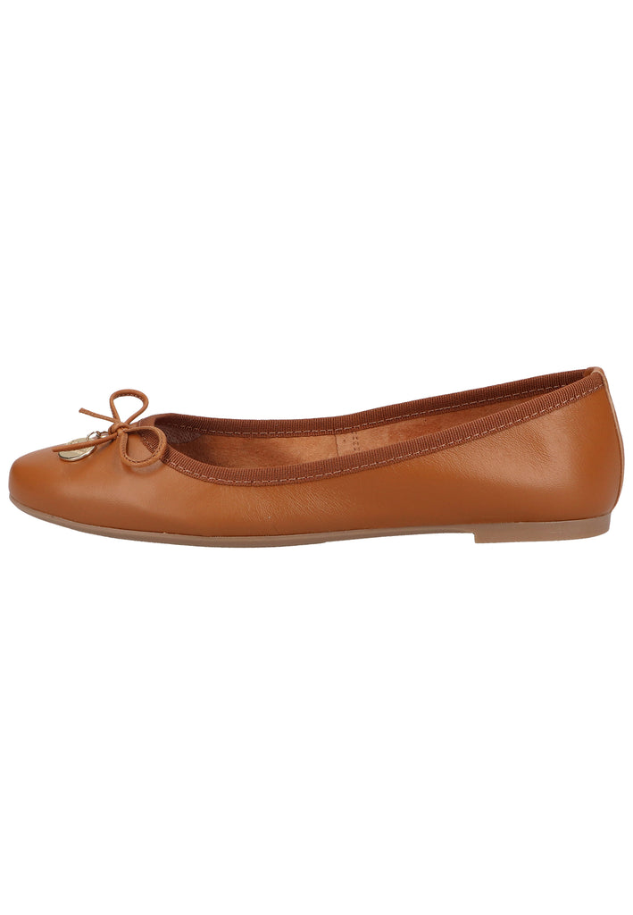 Scapa Ballerinas Leder Cognac - surf4shoes
