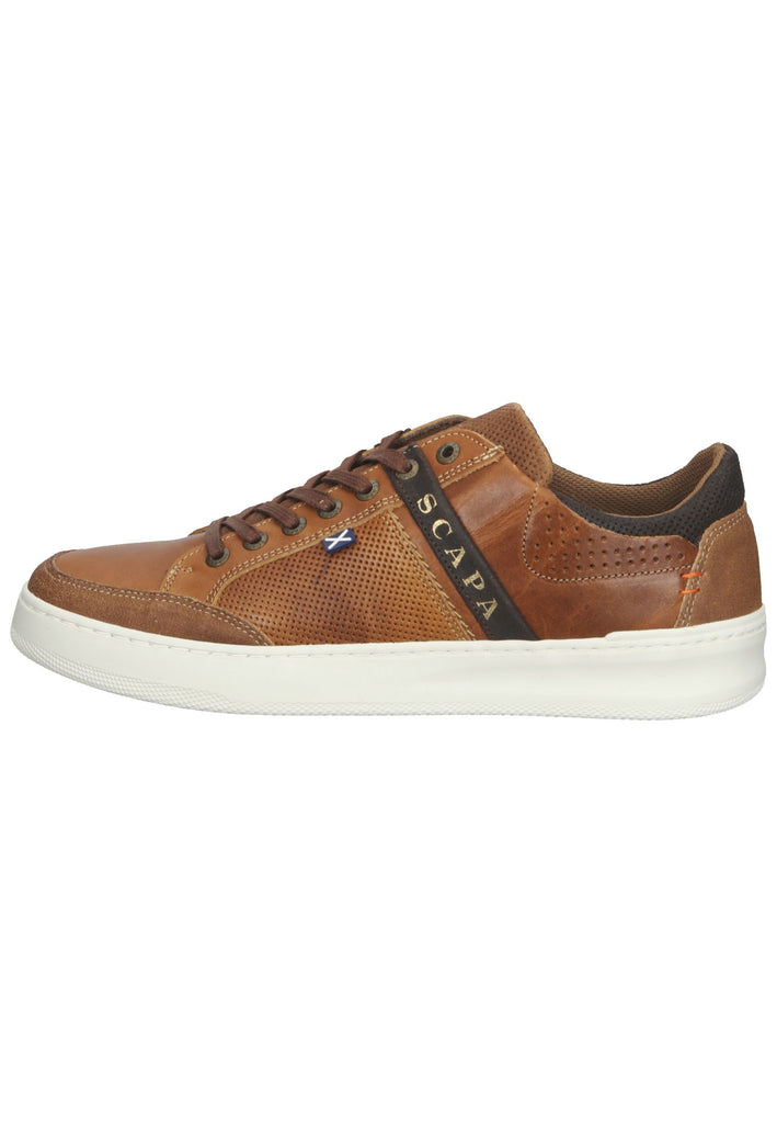 Scapa Sneaker Leder Braun - surf4shoes
