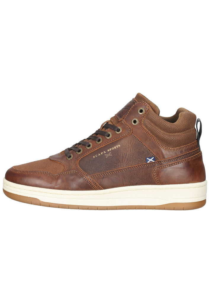 Scapa Sneaker Leder Braun - surf4shoes