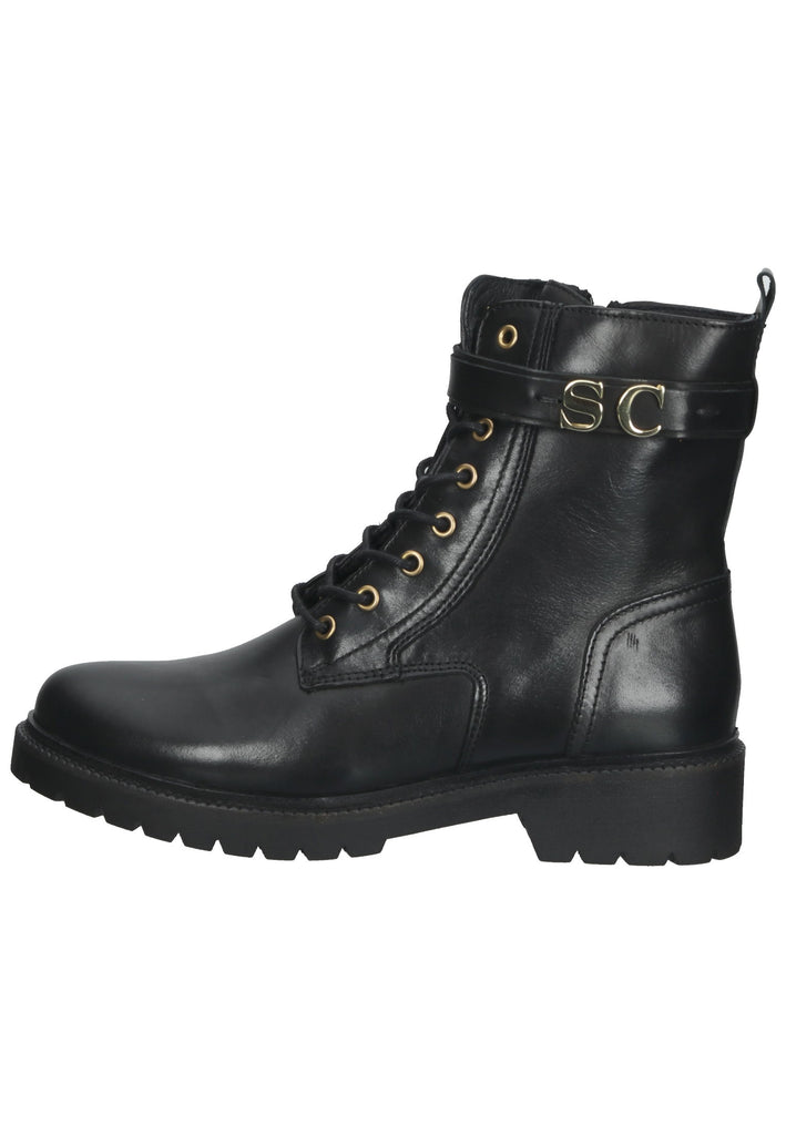 Scapa Stiefelette Leder Schwarz - surf4shoes