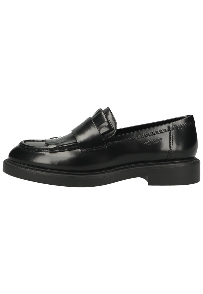 Vagabond Slipper Glattleder Schwarz - surf4shoes