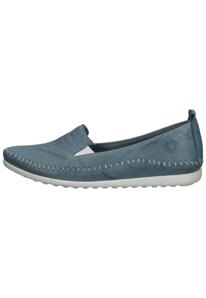 Cosmos Comfort Slipper Leder Blau - surf4shoes