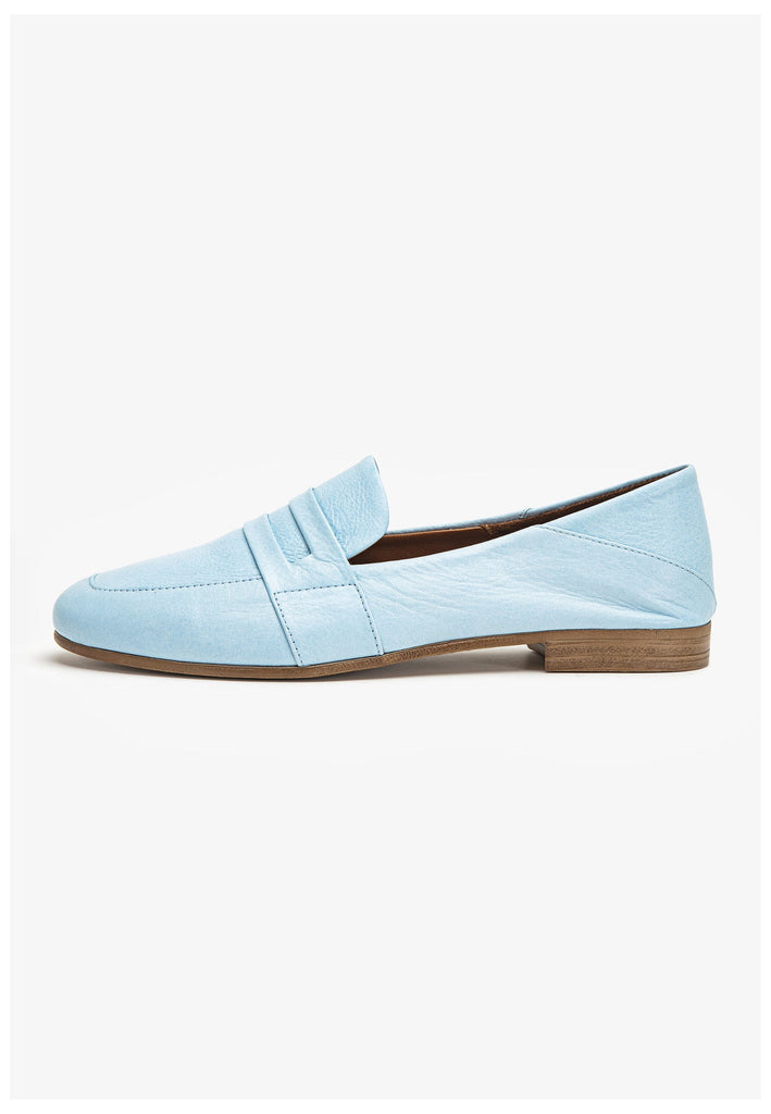 Inuovo Slipper Leder Hellblau - surf4shoes