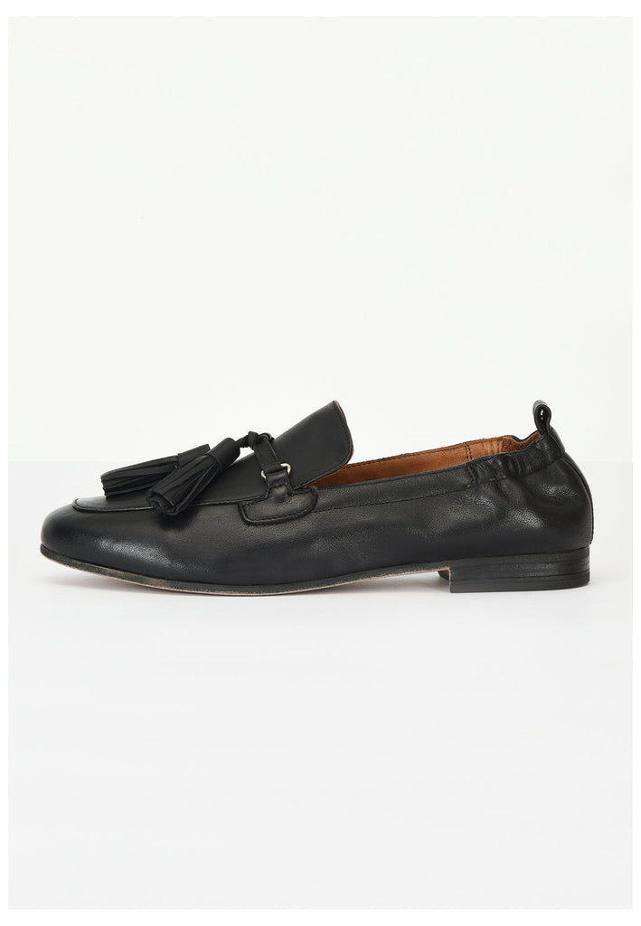 Inuovo Slipper Leder Schwarz - surf4shoes