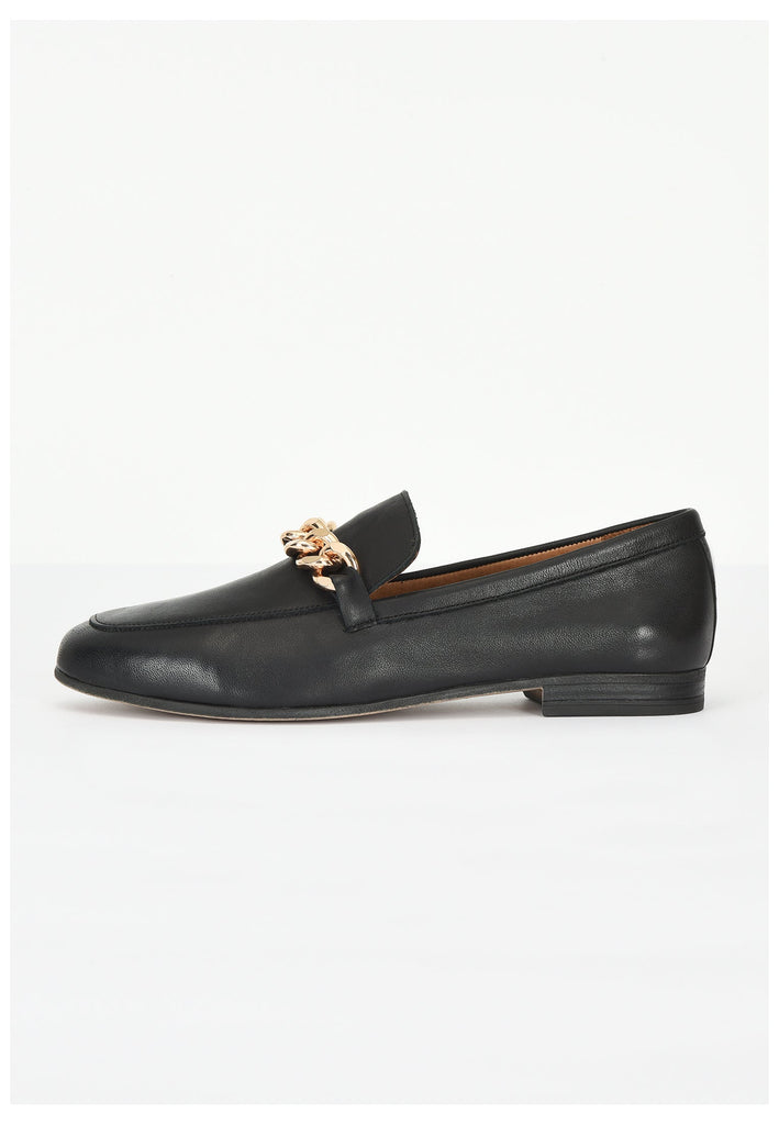 Inuovo Slipper Leder Schwarz - surf4shoes