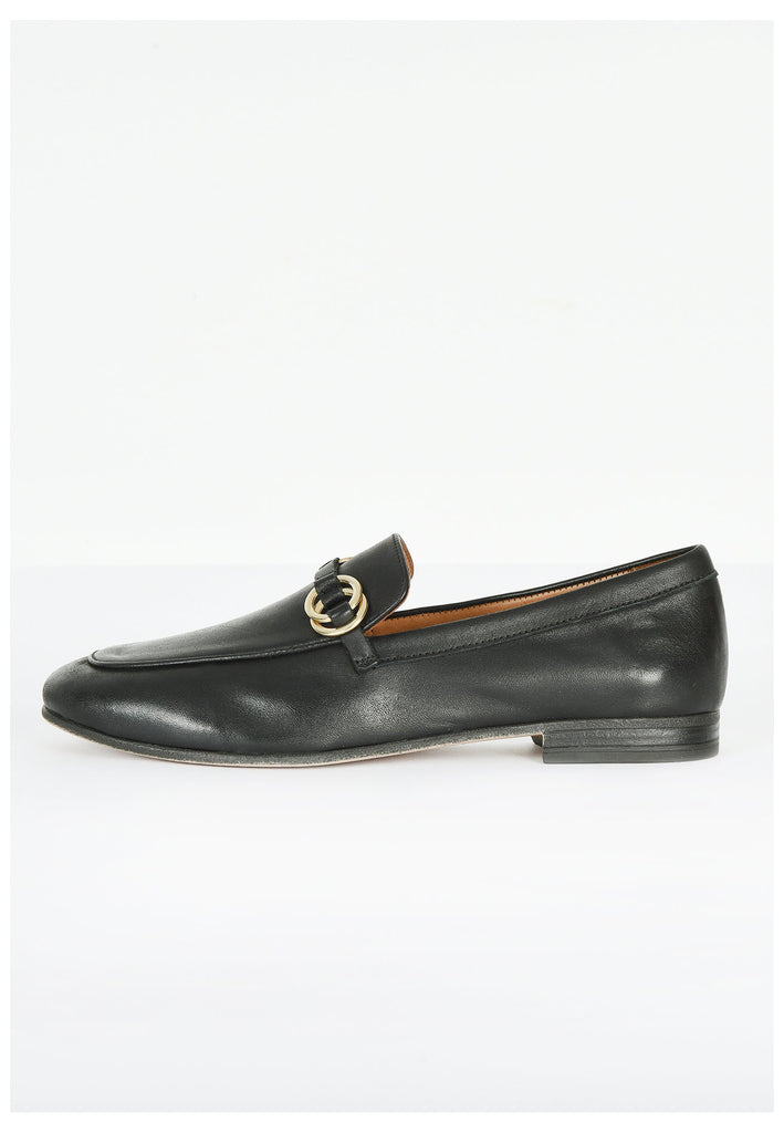 Inuovo Slipper Leder Schwarz - surf4shoes