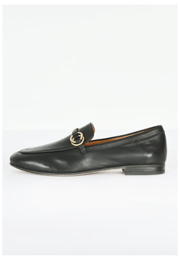 Inuovo Slipper Leder Schwarz - surf4shoes