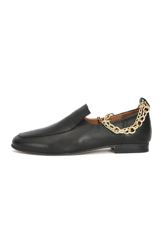 Inuovo Slipper Leder Schwarz - surf4shoes