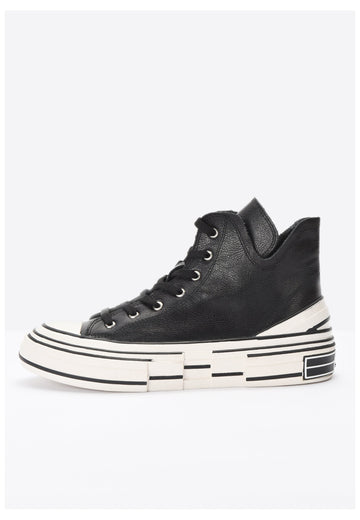 Inuovo Sneaker Glattleder Schwarz - surf4shoes