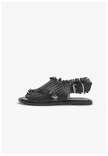 Inuovo Sandalen Leder Schwarz - surf4shoes