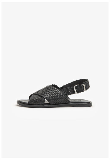 Inuovo Sandalen Leder Schwarz - surf4shoes
