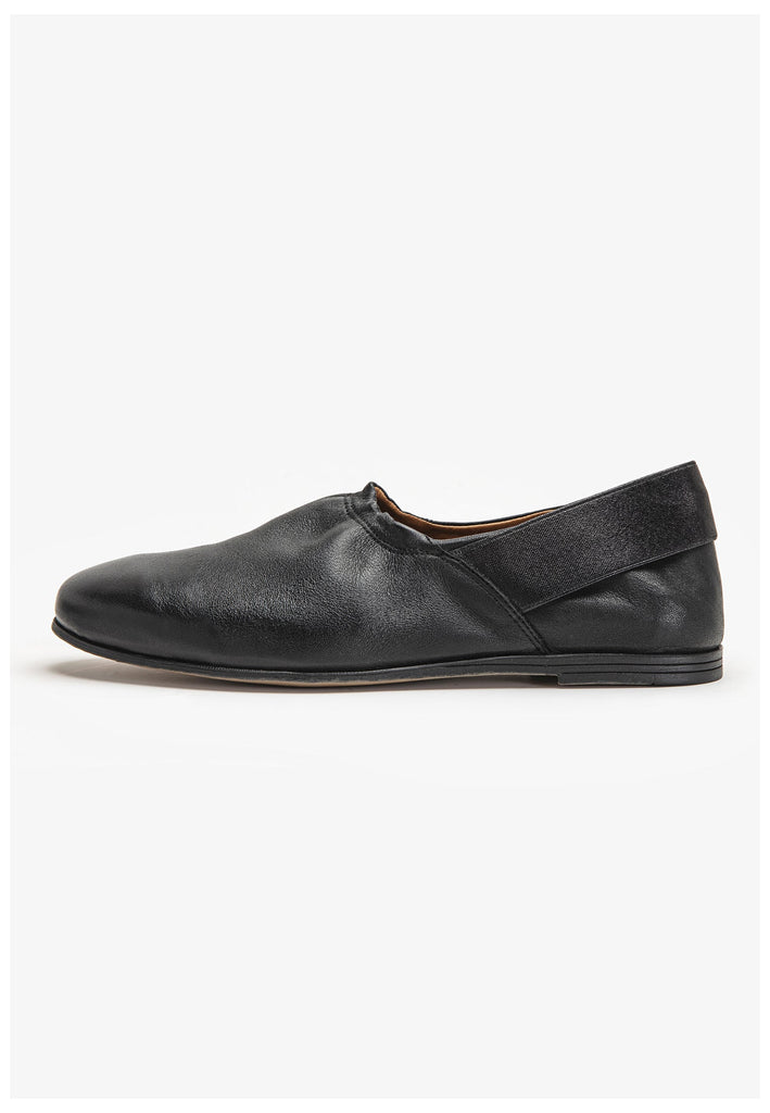 Inuovo Slipper Leder Schwarz - surf4shoes