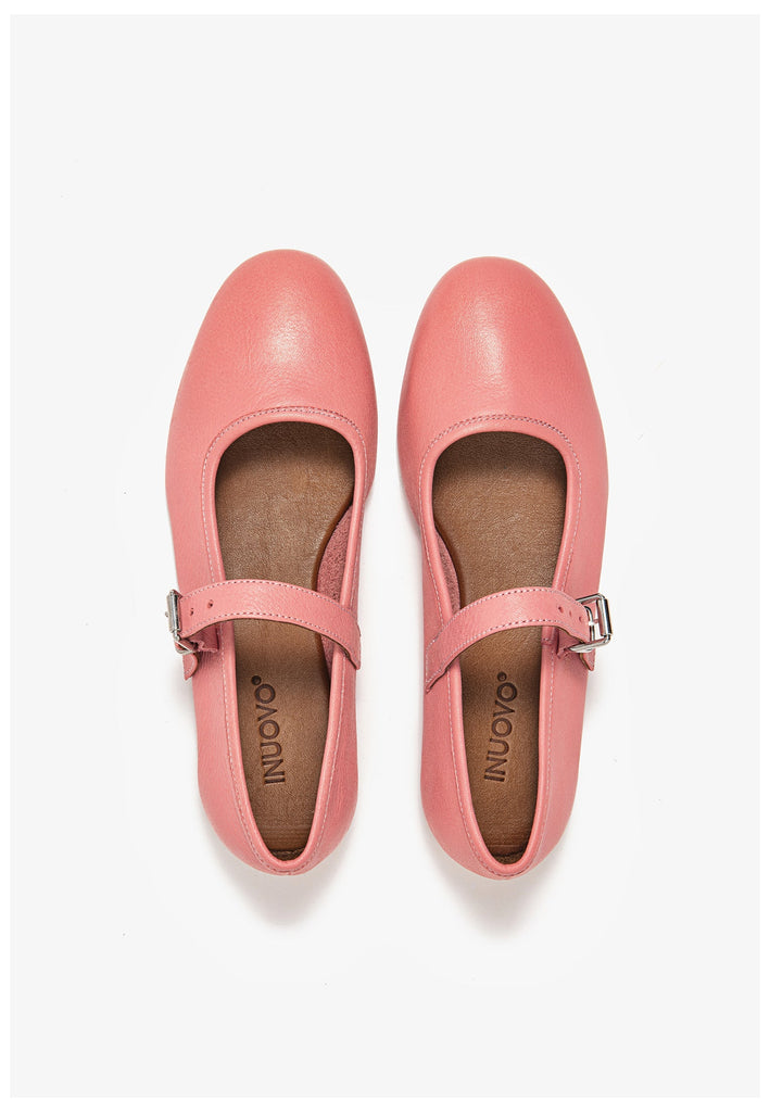 Inuovo Ballerinas Leder Pink - surf4shoes