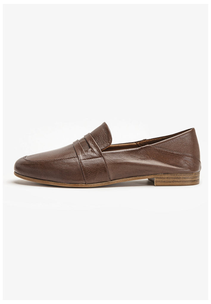 Inuovo Slipper Leder Dunkelbraun - surf4shoes