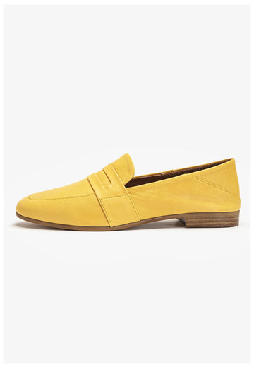 Inuovo Slipper Leder Senf - surf4shoes