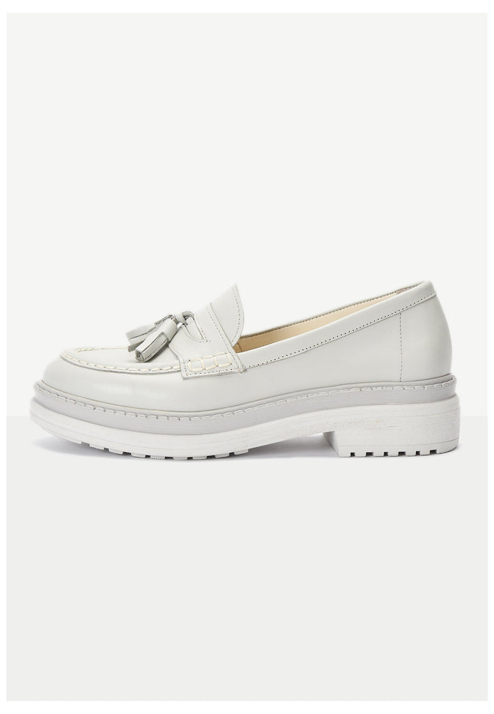 Inuovo Slipper Leder Silber/Grau - surf4shoes