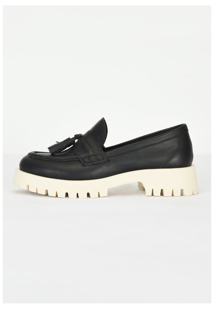 Inuovo Slipper Leder Schwarz - surf4shoes