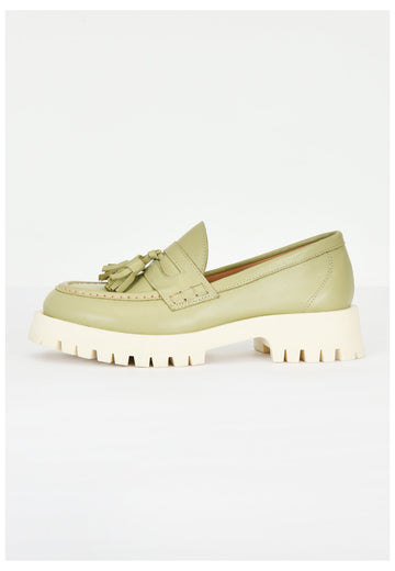 Inuovo Slipper Leder Olive - surf4shoes