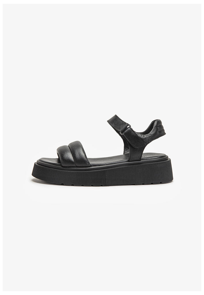 Inuovo Sandalen Leder Schwarz - surf4shoes