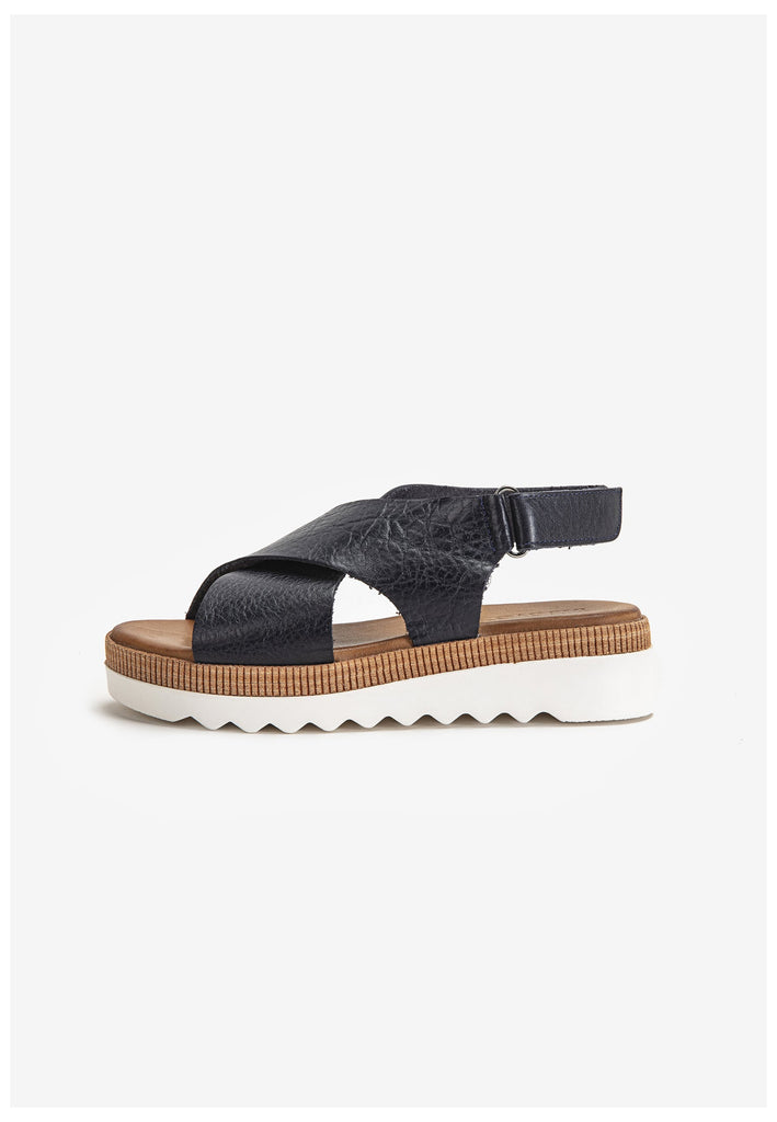 Inuovo Sandalen Leder Navy - surf4shoes
