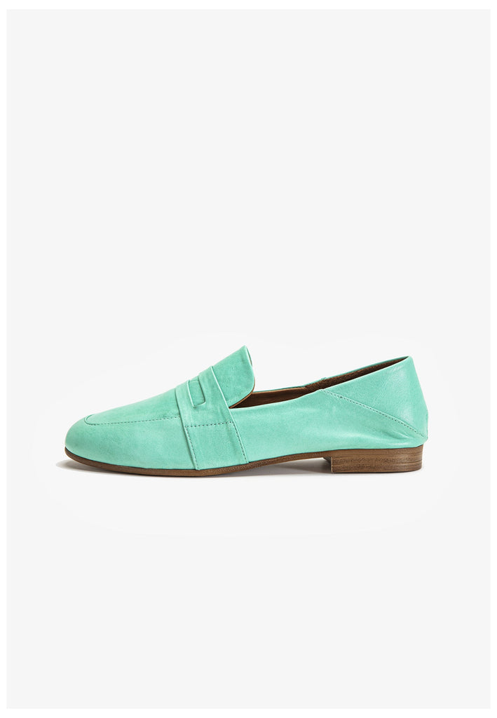 Inuovo Slipper Leder Hellgrün - surf4shoes