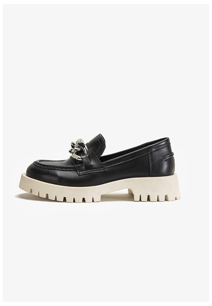 Inuovo Slipper Leder Schwarz - surf4shoes