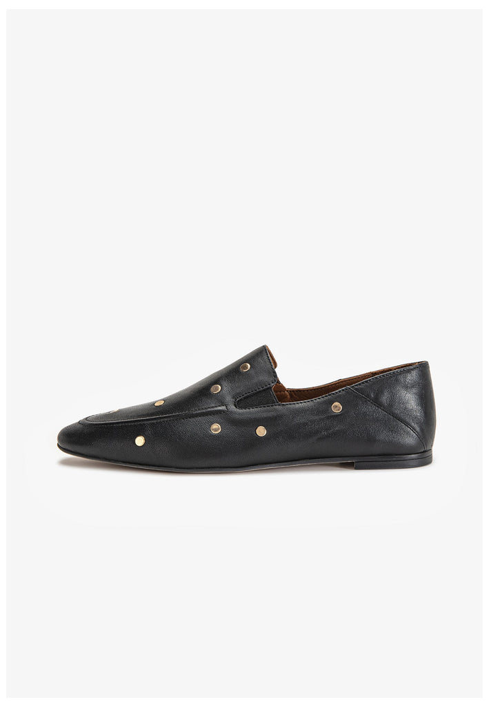 Inuovo Slipper Leder Schwarz - surf4shoes