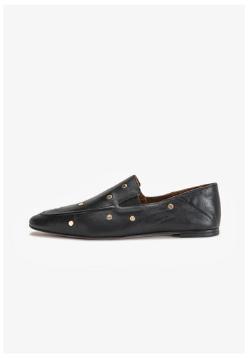 Inuovo Slipper Leder Schwarz - surf4shoes