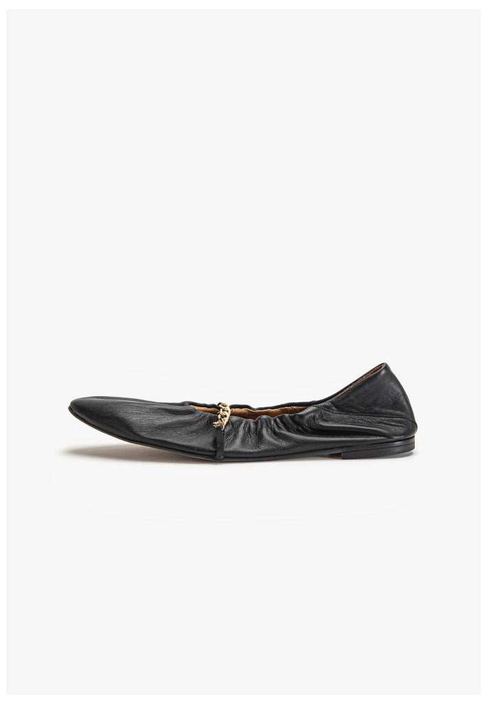 Inuovo Slipper Leder Schwarz - surf4shoes