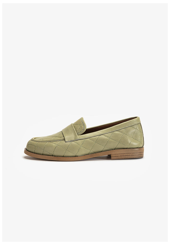 Inuovo Slipper Leder Oliv - surf4shoes