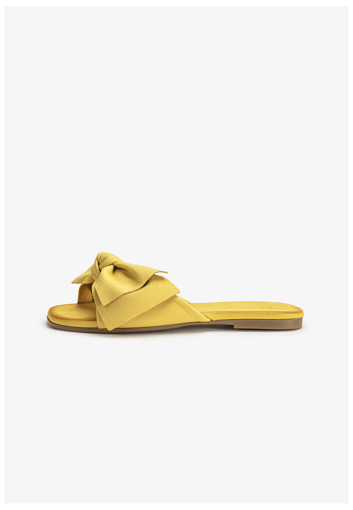 Inuovo Pantoletten Leder Yellow - surf4shoes