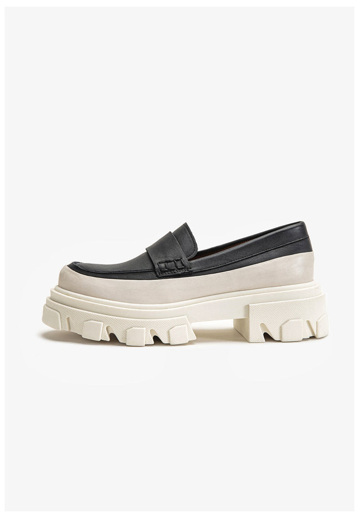 Inuovo Slipper Leder/Fell Schwarz - surf4shoes