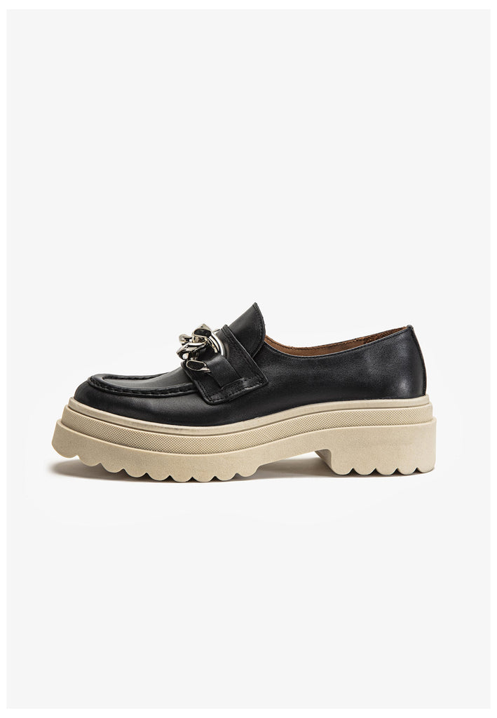 Inuovo Slipper Leder Schwarz - surf4shoes