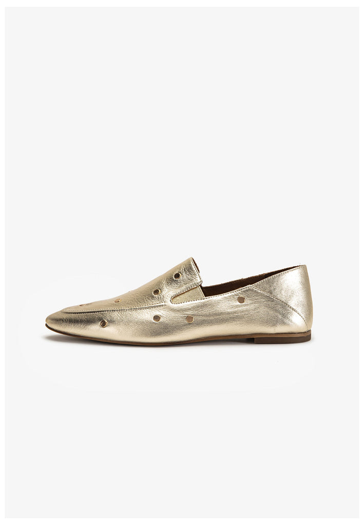 Inuovo Slipper Leder Gold - surf4shoes