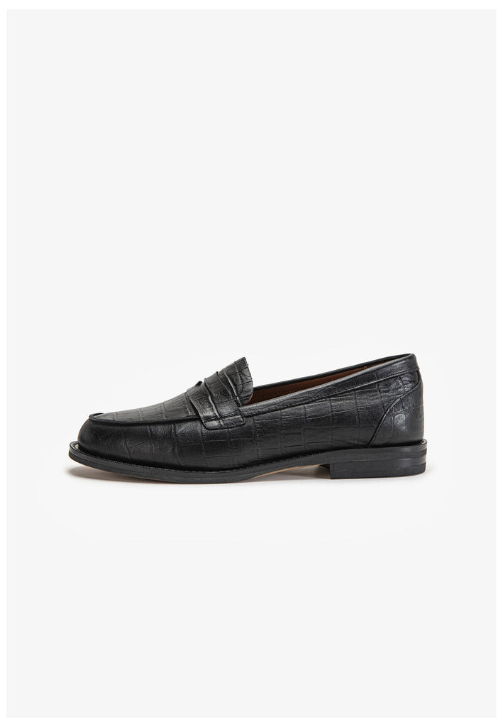 Inuovo Slipper Leder Schwarz - surf4shoes