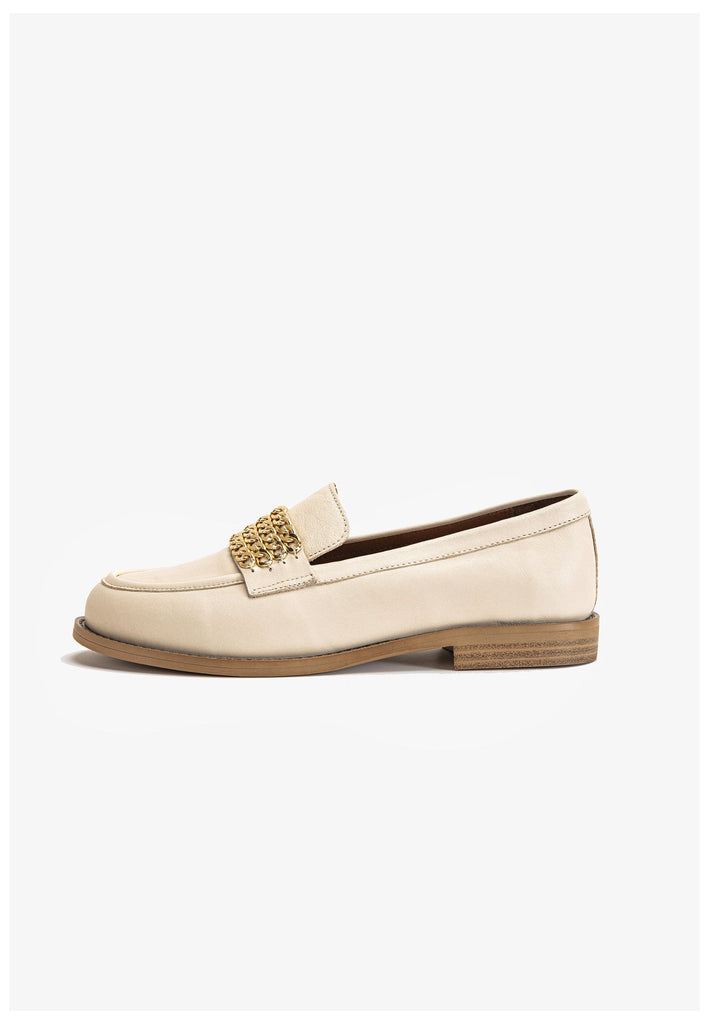 Inuovo Slipper Leder Beige - surf4shoes