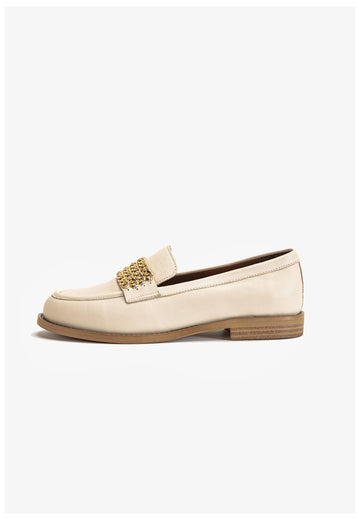 Inuovo Slipper Leder Beige - surf4shoes