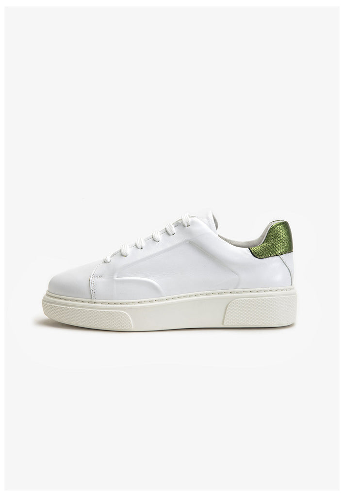 Inuovo Sneaker Leder Weiß/Grün - surf4shoes