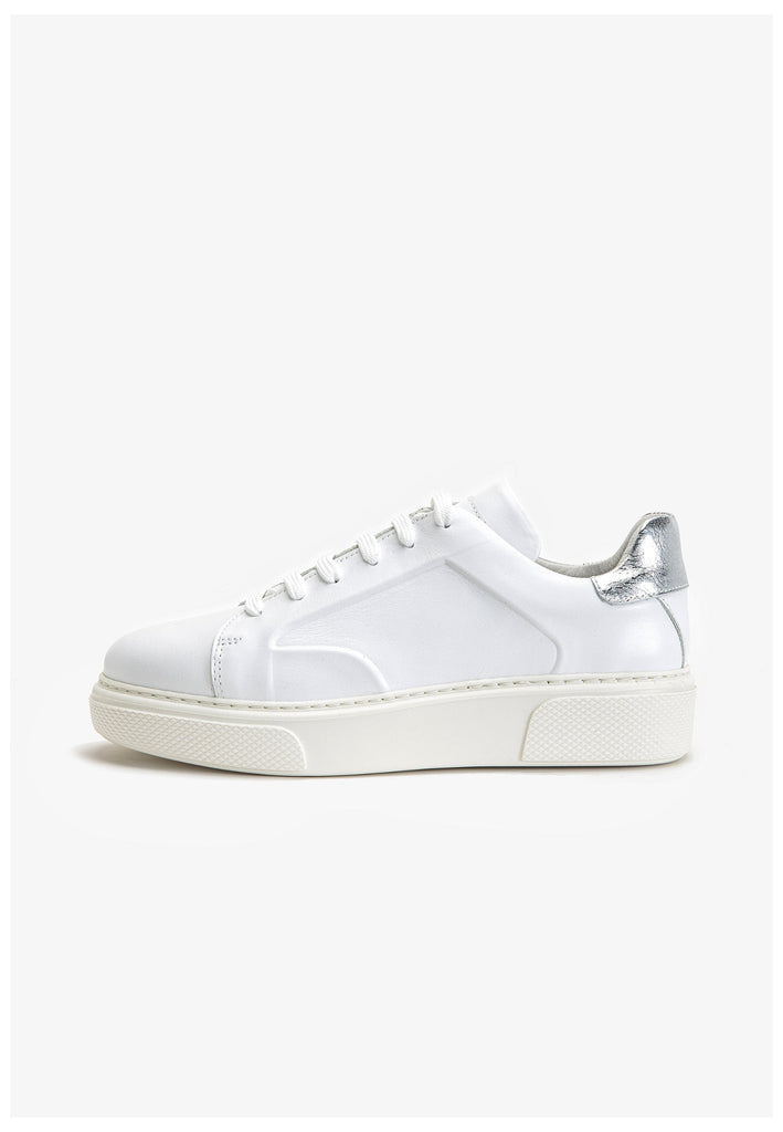 Inuovo Sneaker Leder Weiß/Silber - surf4shoes