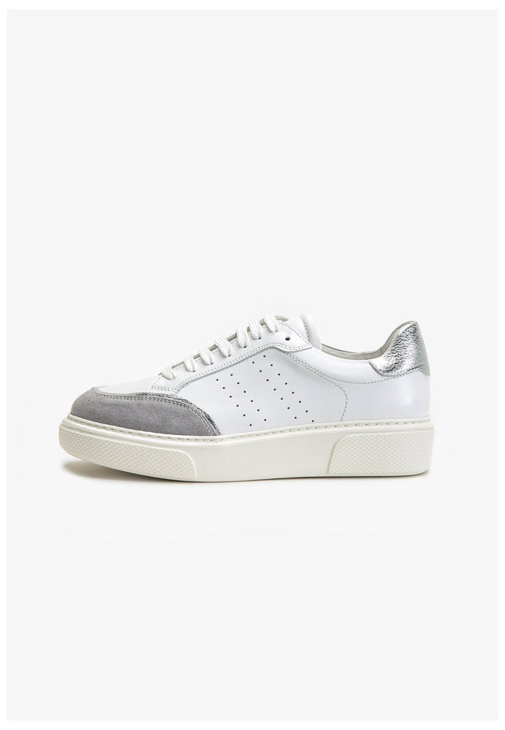 Inuovo Sneaker Leder Silber - surf4shoes