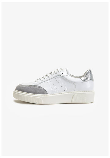 Inuovo Sneaker Leder Silber - surf4shoes