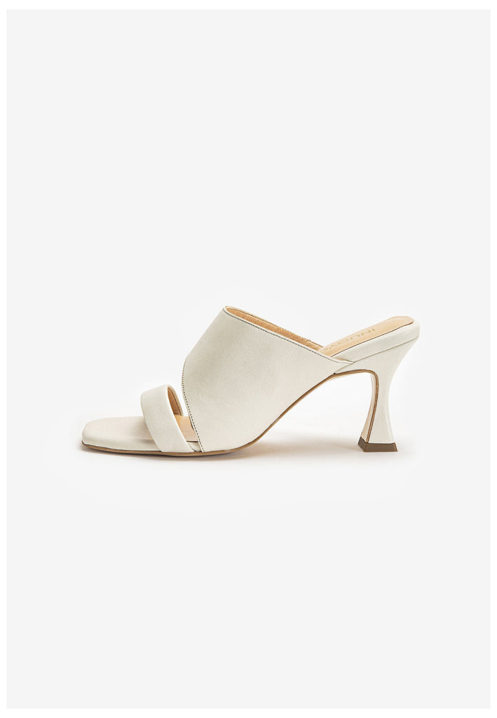 Inuovo Pantoletten Leder Weiß - surf4shoes